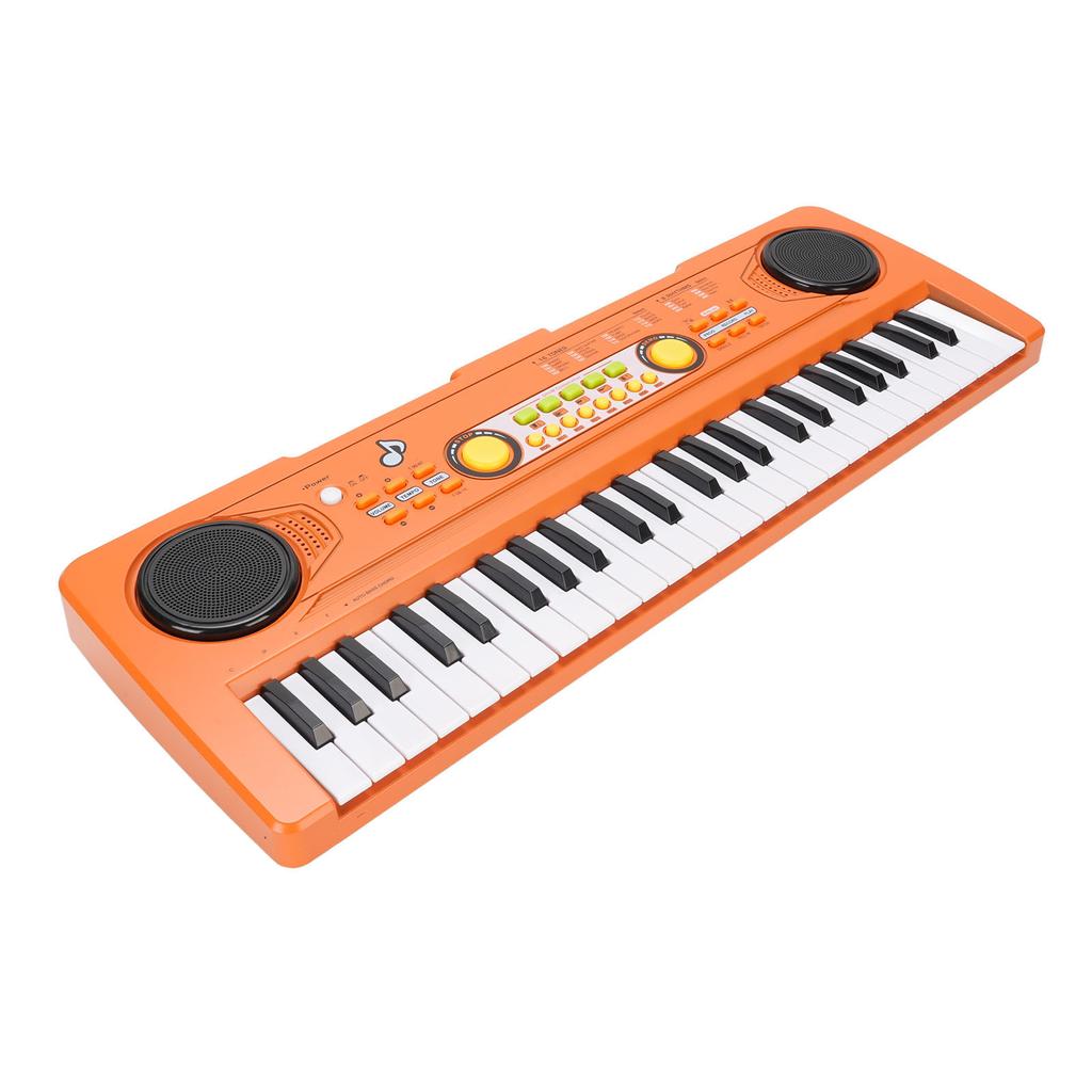 Portable Electronic Keyboard Piano 49 Keys Wide Keyboard Piano Musical Instrument for Children