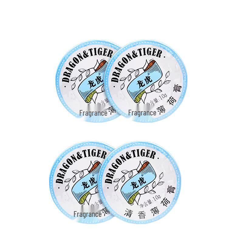Longhu Cooling Mint Balm 10g x 4-Pack