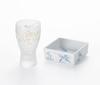 ADERIA Premium Spilled Sake Glass 100ml In Gift Made In Japan 6807 Mino Cherry Circle Sake Choju-giga Box, (Alcohol, Glass, Shochu, Ceramic, Ware,