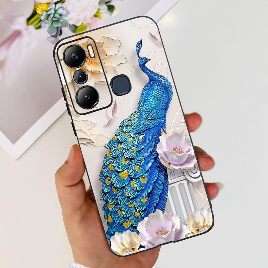 For Infinix Hot 20i 20 Play 20s Play Hot20 Phone Case Soft Liquid Silicone Bumper Shell Marble Cute Fashion Fundas For Hot20i