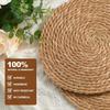 Japanese Woven Bamboo Coaster Set With Insulation For Home Use