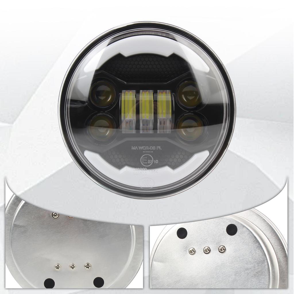 For Harley Sportster 5 3/4"LED Headlamp 5.75 Inch Motorcycle DRL LED Headlight XL883 FXCW Supermoto Motorbike Modification Parts