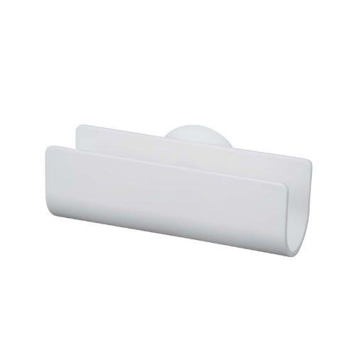SANEI Mog Sponge Holder with Suction Cup and Drain Slit, White, PW1820-W4