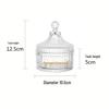 Christmas Maple Leaf Snowflake Glass Jar Ornament