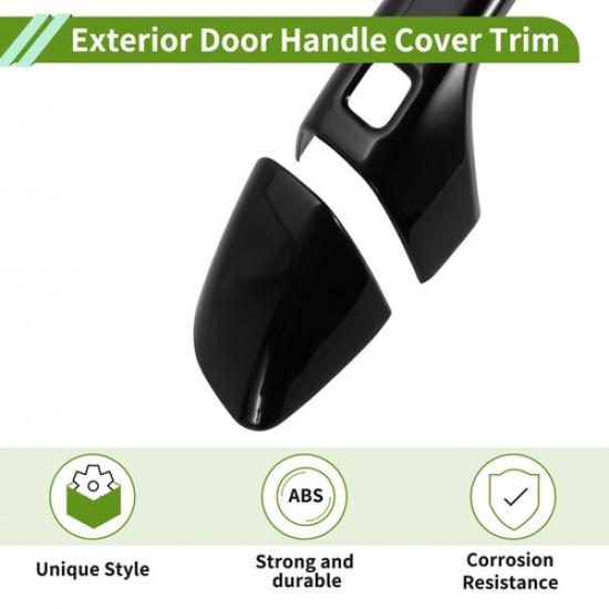 Door Handle Cover Trim for Kia Sportage 17-22 Black ABS 1Set