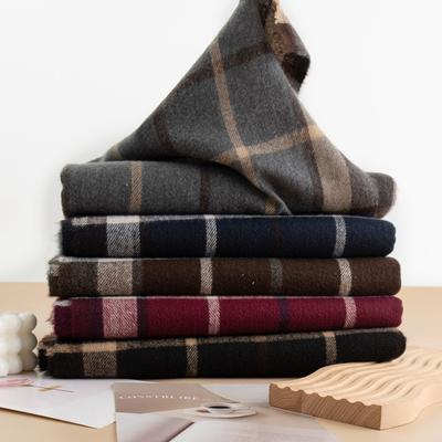 European and American Plaid Scarf Women's Fashion Commuting Imitation Cashmere Scarf Simple Versatile Shawl Warm Neck Scarf