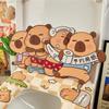 Capybara Toilet Mat Deodorizing Stickers Deodorizing Capybara Deodorizing Stickers Cartoon Toilet Mat Self-Adhesive Deodorizing