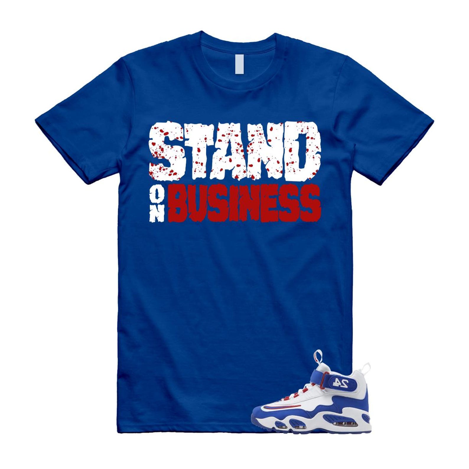 Air Griffey Max 1 USA White Blue Red T Shirt Match SOB XL