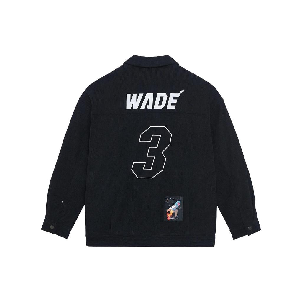 Li Ning Wade Series Logo Pattern Single-Breasted Polo Jacket Unisex Jacket Black AJMS153-1