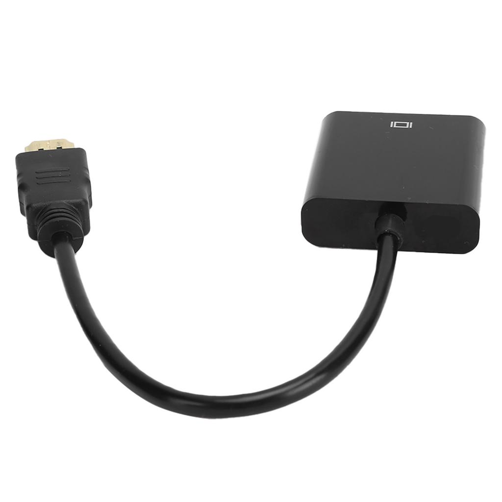HD Multimedia Interface to VGA Adapter Converter Cable for Computer Laptop Monitor ProjectorBlack