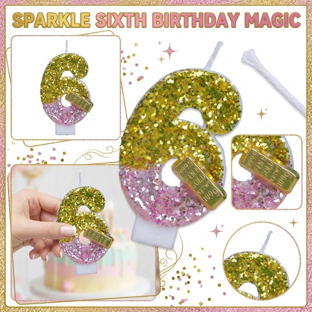 Fashion Cartoon Creative Birthday Candles Party Digital Candles