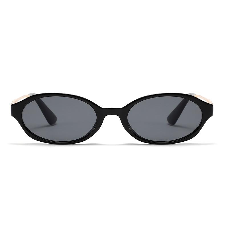 European and American retro rock style rhombus metal large standard inlaid modern retro charm sunglasses