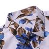 Summer Shirts Men Fashion Floral Print Short Sleeve Hawaiian Shirt Male Casual Flower Slim Fit Beach Shirts