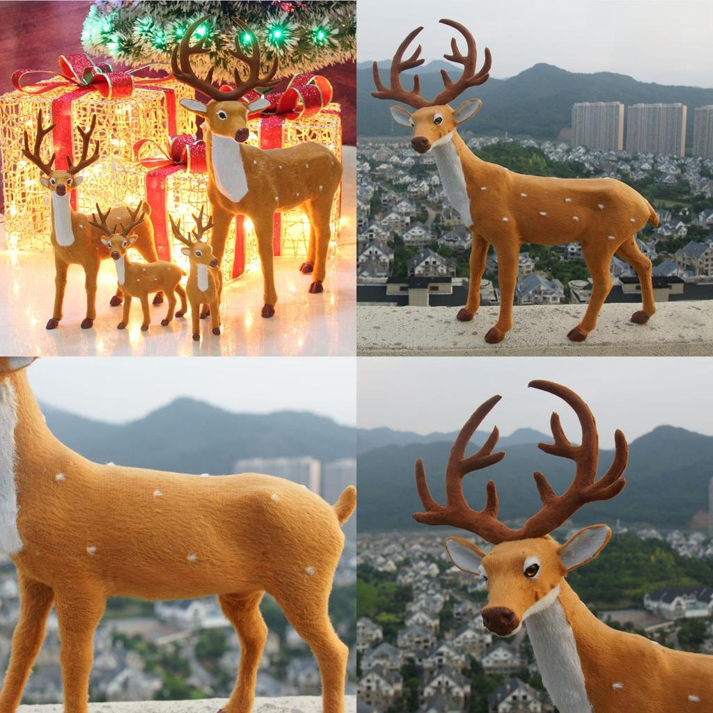Festive Reindeer Ornament With European Style For Christmas Tabletop Decor And Event Decoration