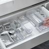 16pcs Transparent Acrylic Cosmetic Organizer Set Drawer Divider Storage Box for Vanity Cosmetics & Office Supplies Home Storage