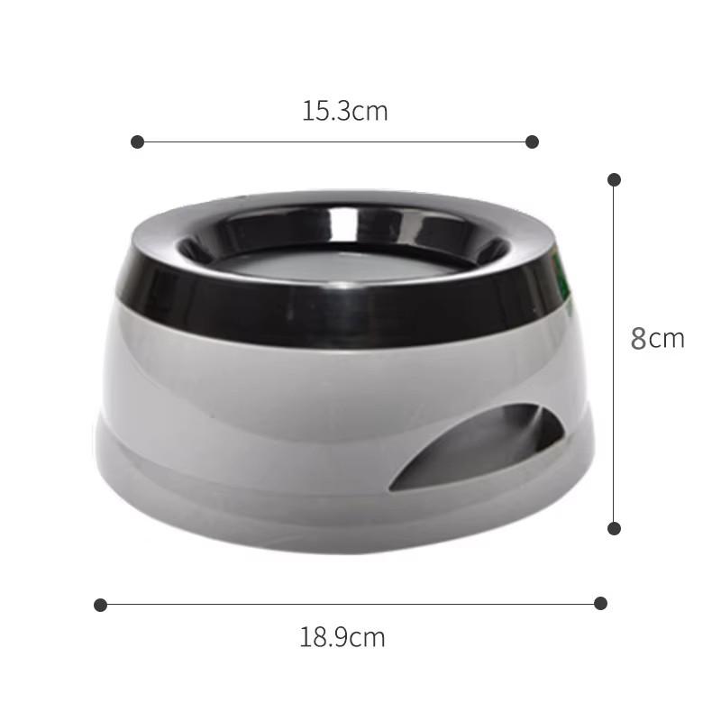 Pet Floating Water Bowl Car Mounted Anti Splash Anti Overturn No Wet Mouth Cat Dog Drinking Water Dispenser Portable Travel Outd светло-серый