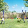 Children's Swing Set, Steel, 3-8 Years, 6-in-1 Design, Colorful
