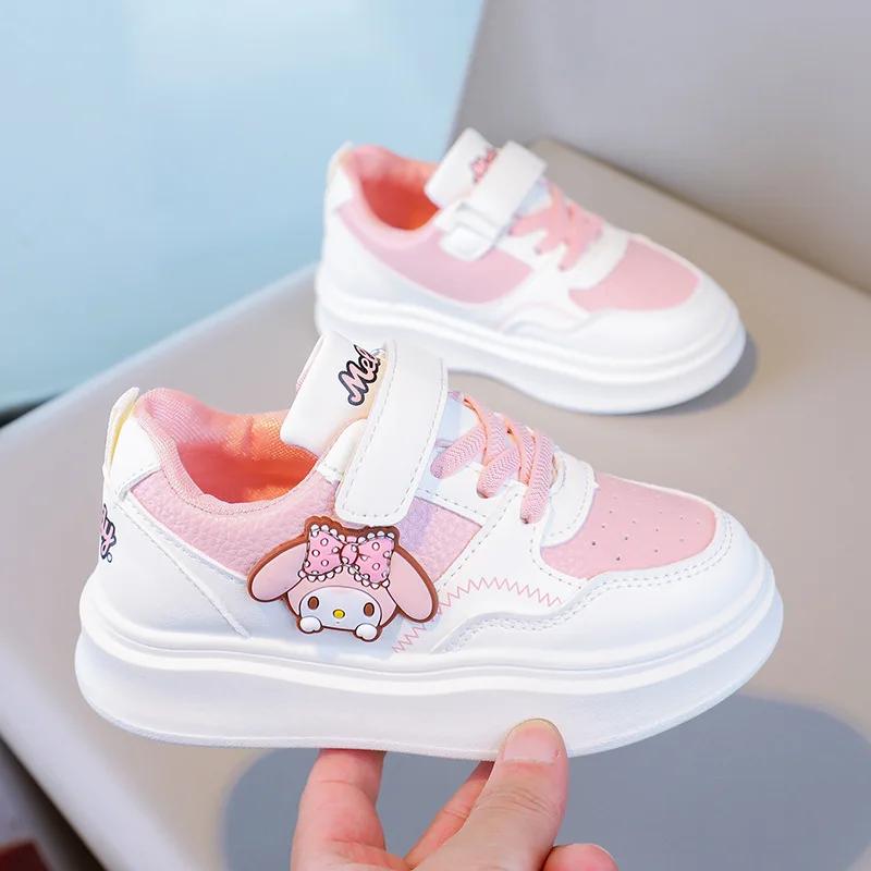

Sanrio Kuromi My Melody Kid s Fashion Casual Board Shoes Spring Autumn All-match Chic Sneakers Anti Slip Soft Sole Sports Shoes 26 (inner 16.5cm) розовый