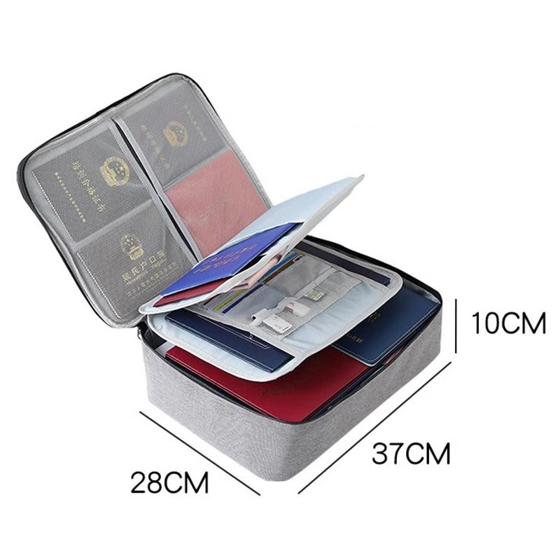 With password lock Multifunctional briefcase office document storage bag business trip card passport organizer travel accessory