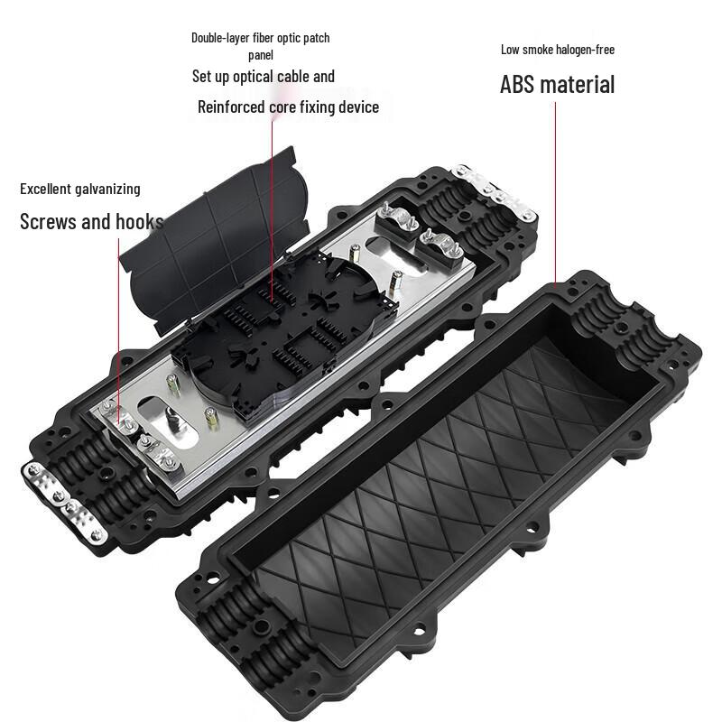 48-Core ABS Fiber Optic Splice Closure