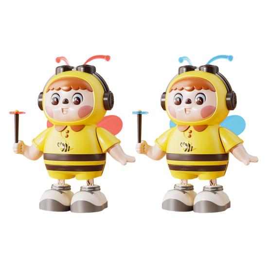 Electric Singing Dancing Bee Toy with LED Light Music Kids Walking Bee