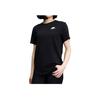 Nike Sportswear Logo Embroidered Crew Neck Short Sleeve T-Shirt Women T-Shirts Black DX7903-010