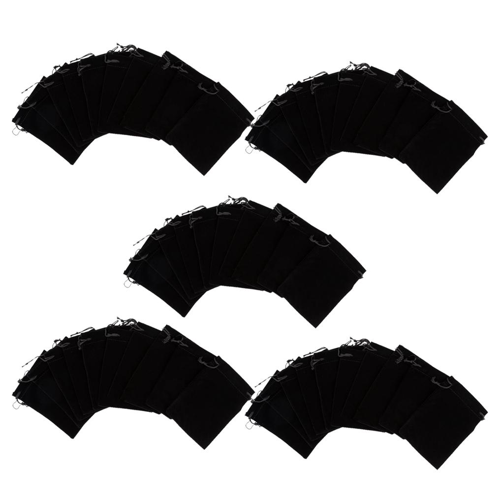 50pcs/ Drawstring Candy Gift Jewelry Bag Pouch Wrap Party/Game/Wedding Jewelry