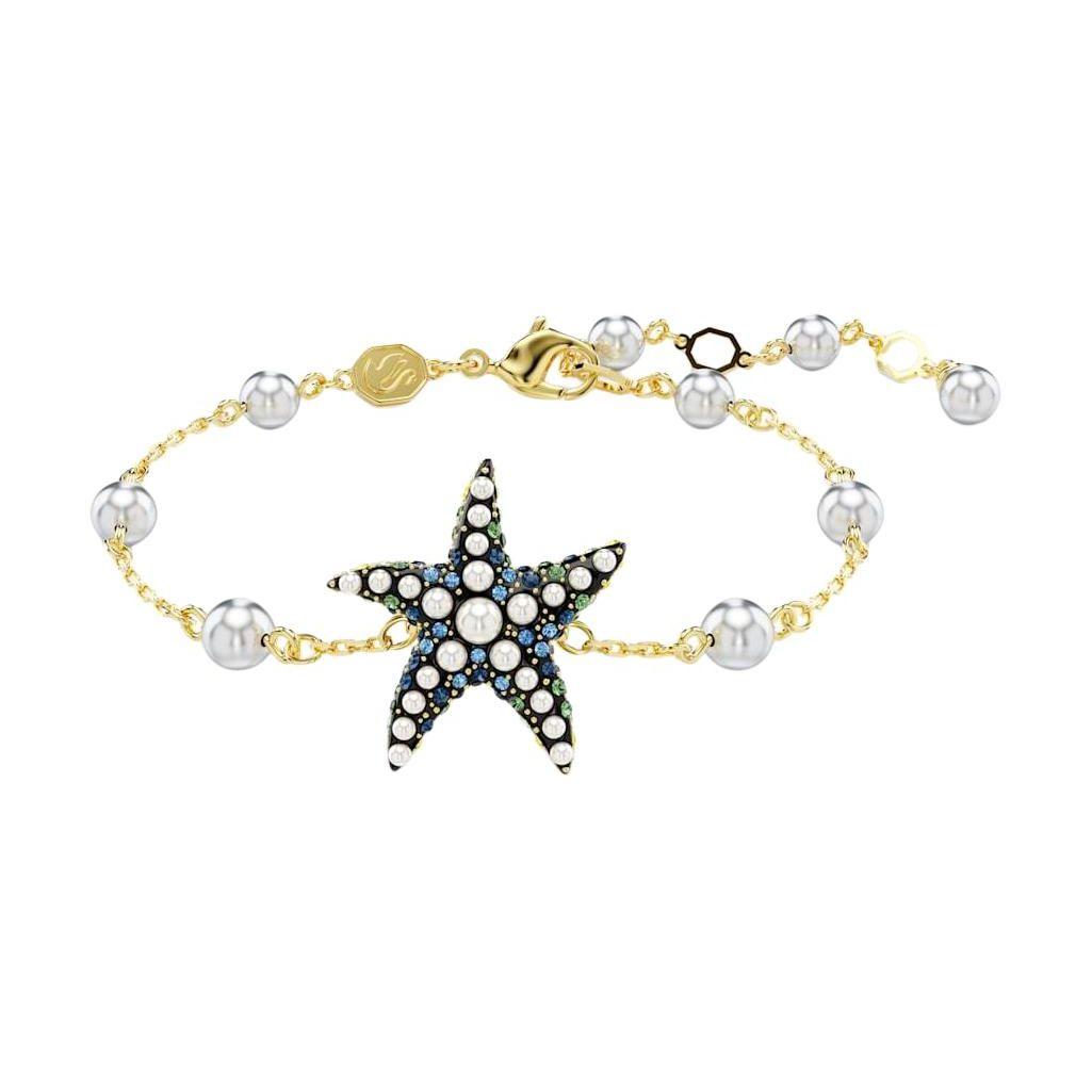 Swarovski Idyllia Starfish Pattern Crystal Bracelet Women Bracelet Gold 5684398 Box (Random Color)