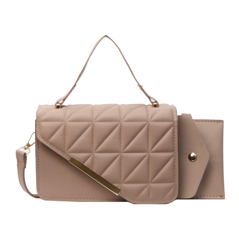 Women'S Bag On The New Small Square Bag Fashion Shoulder Bag Texture Pressure Shell Messenger Bag Simple Handbag