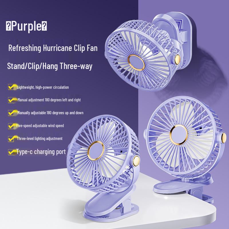 Compact Dual-Power Wall-Mountable Desktop Fan for Home, Dorm, or Office Desk