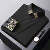 Japanese Style Light Luxury Summer Men's Square Collar Embroid Single Breasted Fashion Casual Long Sleeve Loose Shirts Tops