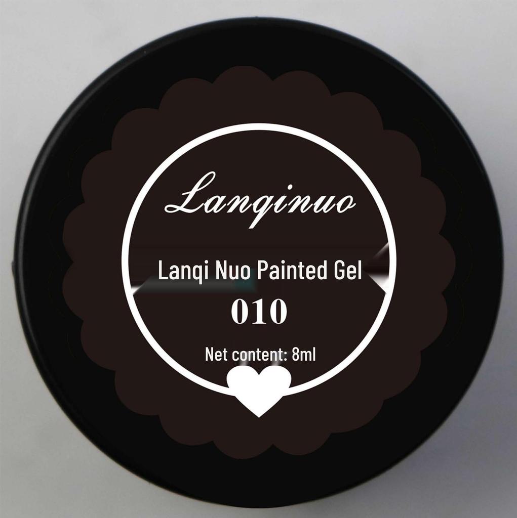 Nail Art Gel: 12-Color Line & Flower Nail Polish