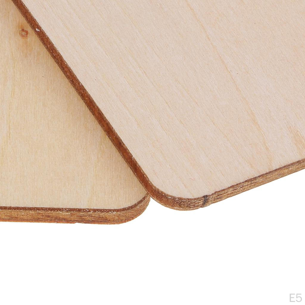 WOODEN SHAPE Square Pieces Decor Plaques