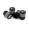 Car Stickers For Alfa Romeo 4PCS Metal Wheel Valve Stem Caps Tire Air Cover for Alfa Romeo Spider 147 155 156 159 Giulia Mito St