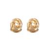 Steel needle metal rose winding stud earrings French retro elegant simple versatile earrings light luxury high-end earrings