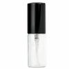 50 Pcs Mini Spray Bottle 5ml Refillable Clear Glass Perfume Spray Bottle for Travel Daily Life Black 5ml Glass
