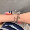 Fashion Hollow Flower Charm Bracelets Multilayer Bangle Jewelry for Women Girls