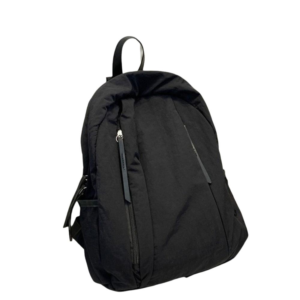 

Легкий нейлоновый рюкзак однотонный студенческий школьный рюкзак модный дорожный рюкзак женский чёрный