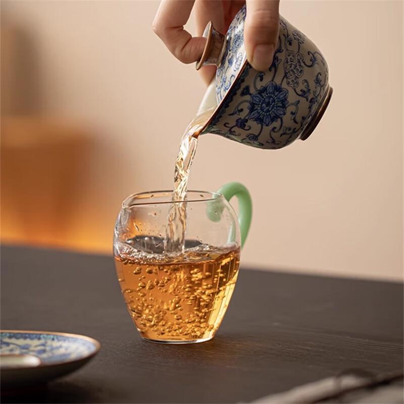 Peach Garden Chinese Ceramic Gaiwan Tea Set