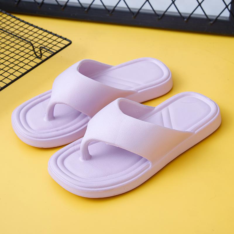 Women's Summer Ins New Flip-Flops with Quick-Drying Feature Indoor Soft Bottom Non-Slip Beach Eva Sandals Leather Lining