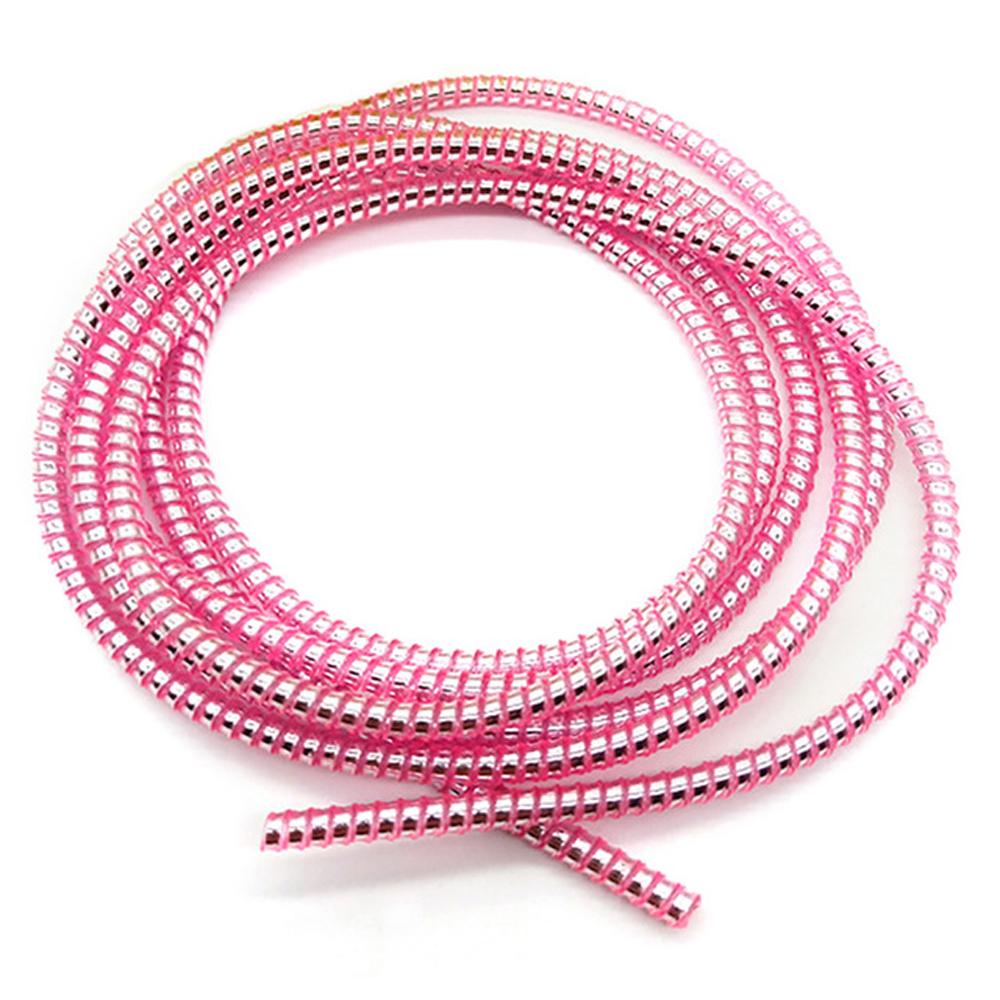 

Протектор 1,4 м USB-кабеля, протектор кабеля, органайзер для намотки кабеля, защита кабеля зарядки/передачи данных pink