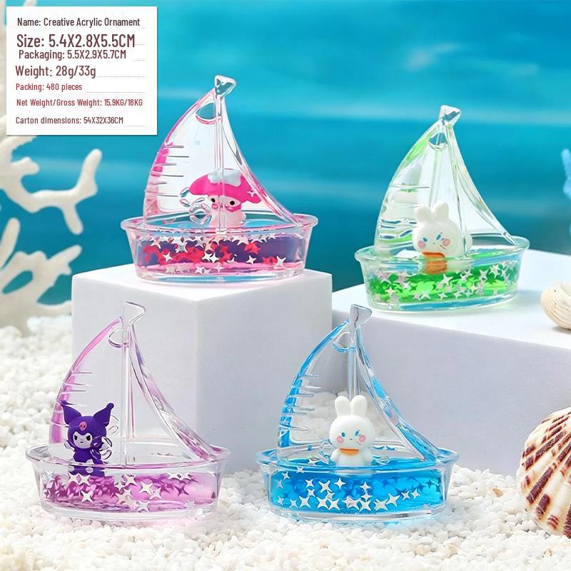 Panda Glitter Liquid Motion Hourglass - Decompression Toy & Acrylic Decoration Gift