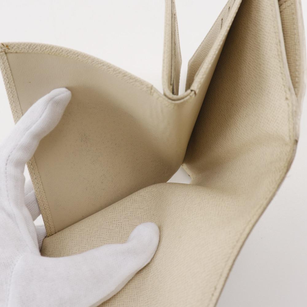 LOUIS VUITTON Portefeiulle Joy Bi-Fold Wallet N60030 Damier Azur Canvas Women Used