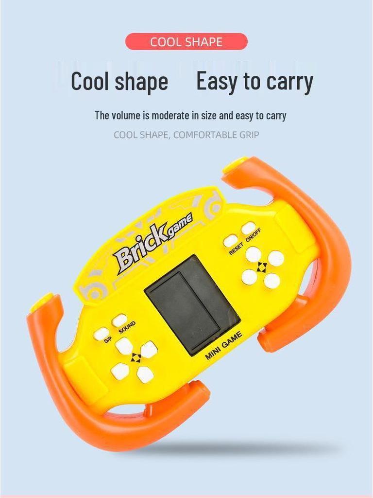 Tetris Mini Retro Handheld Console - Color Box Slightly Damaged, Nostalgic Stress Relief Toy for Students