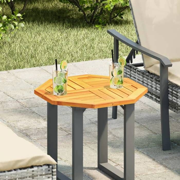 VidaXL Table Top 50x50x2 Cm Octagonal Solid Acacia Wood, Replacement Table Top, Wooden Table Top, 4004259