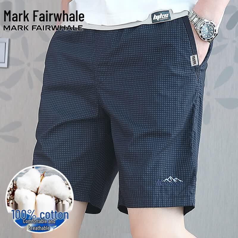 Mark Fairwhale Men s Summer Breathable Loose Fit Cotton Shorts 3XL