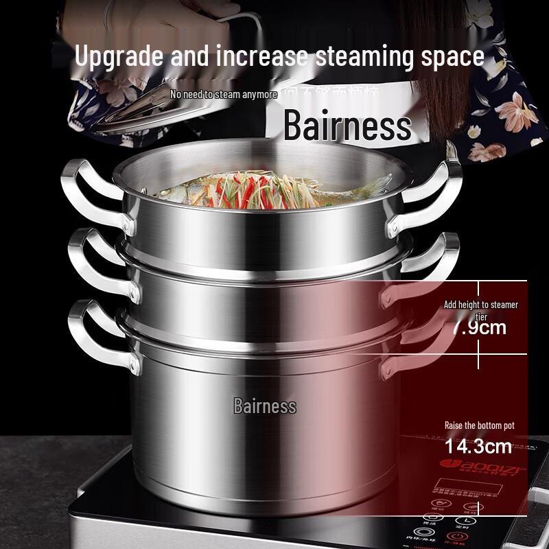 Bernice Hells 3-lagiger Edelstahl-Dampfgarer