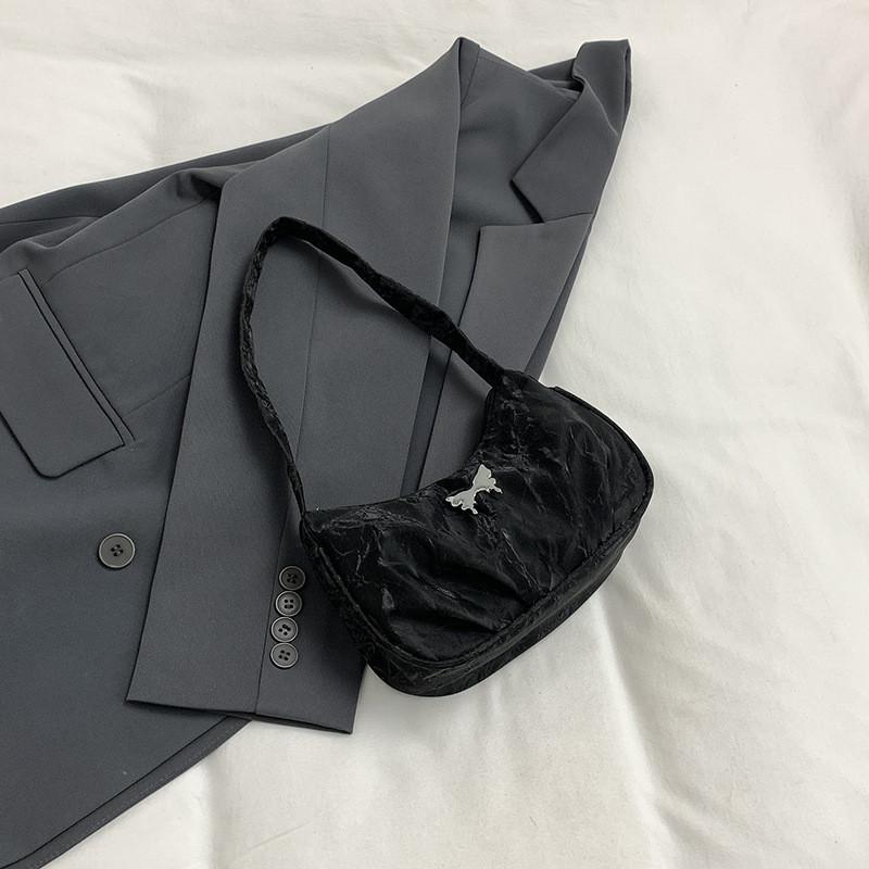 Chic And Minimalist Fall Commuter Crescent Shoulder Bag For Women In Four Colors