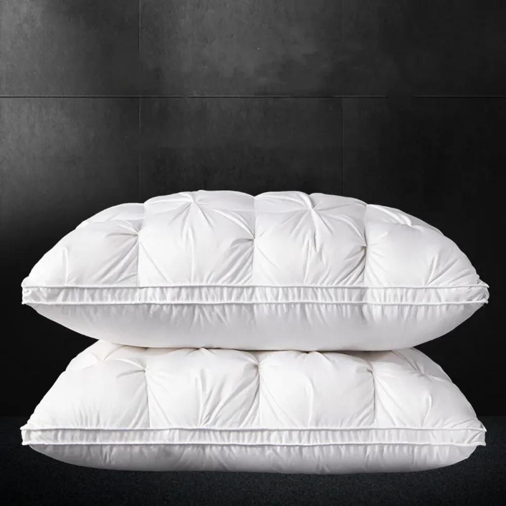 Comfortable Pillows for Sleeping 5-star Hotel Pillow Three-dimensional Soft Bilateral Washed Solid Color Pillow Sleeping Pillows