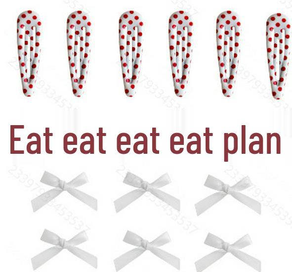 Ballet Style Ribbon Bow Duckbill Hair Clip Set – Sweet Christmas Braiding Accessories